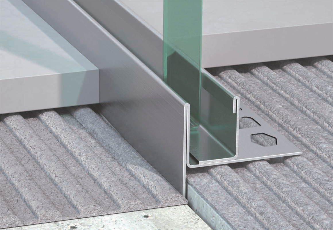 Obliquity Glass Profile - STL252L/STL253R - STAINLESS STEEL